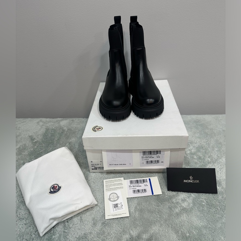 MONCLER Little girls chunky-sole Chelsea boots
